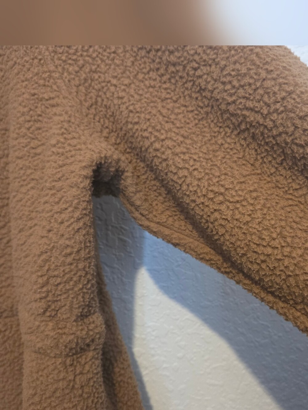 Varley Tan Teddy Fleece Pullover Jacket - Picture 9 of 10